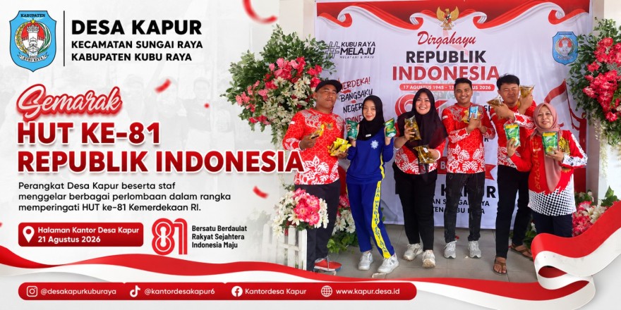 Semarak HUT ke-81 RI, Perangkat Desa Kapur Ikuti Lomba