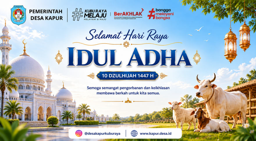 Menyambut Hari Raya Idul Adha, Kepala Desa dan Perangkat Desa Kapur Perkuat Kebersamaan dan Nilai Keikhlasan