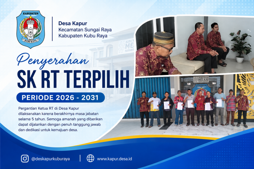 Pergantian Ketua RT di Desa Kapur Pemilihan Januari 2026 hingga Juni 2026