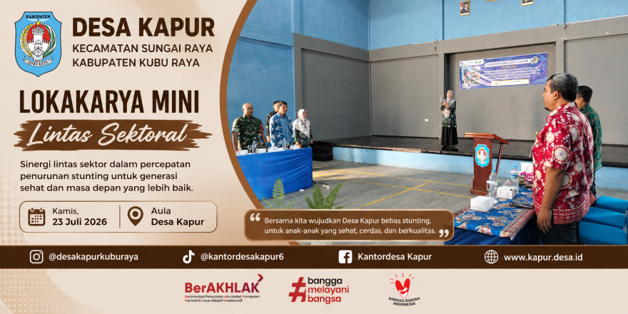 Lokakarya Mini Lintas Sektoral Bahas Percepatan Penurunan Stunting di Kecamatan Sungai Raya