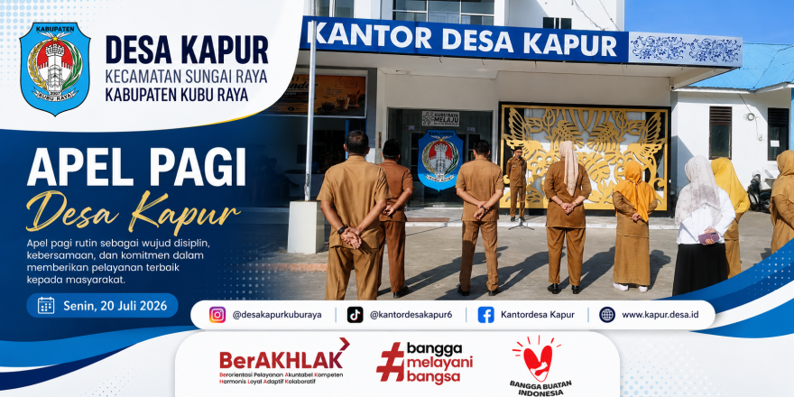 Apel Pagi Desa Kapur, Kepala Desa Ajak Tingkatkan Kebersamaan