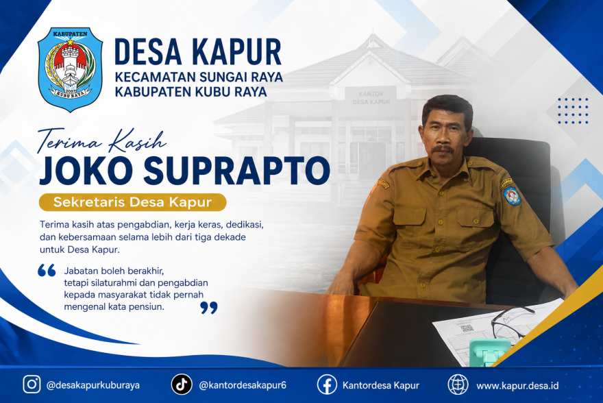 Joko Suprapto, Tiga Dekade Mengabdi untuk Desa Kapur: Dari Perantau Blora hingga Sekretaris Desa
